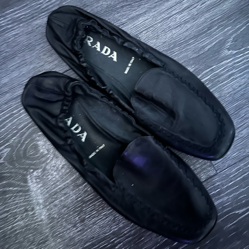 Prada Black womens flat  Shoes size 6.5